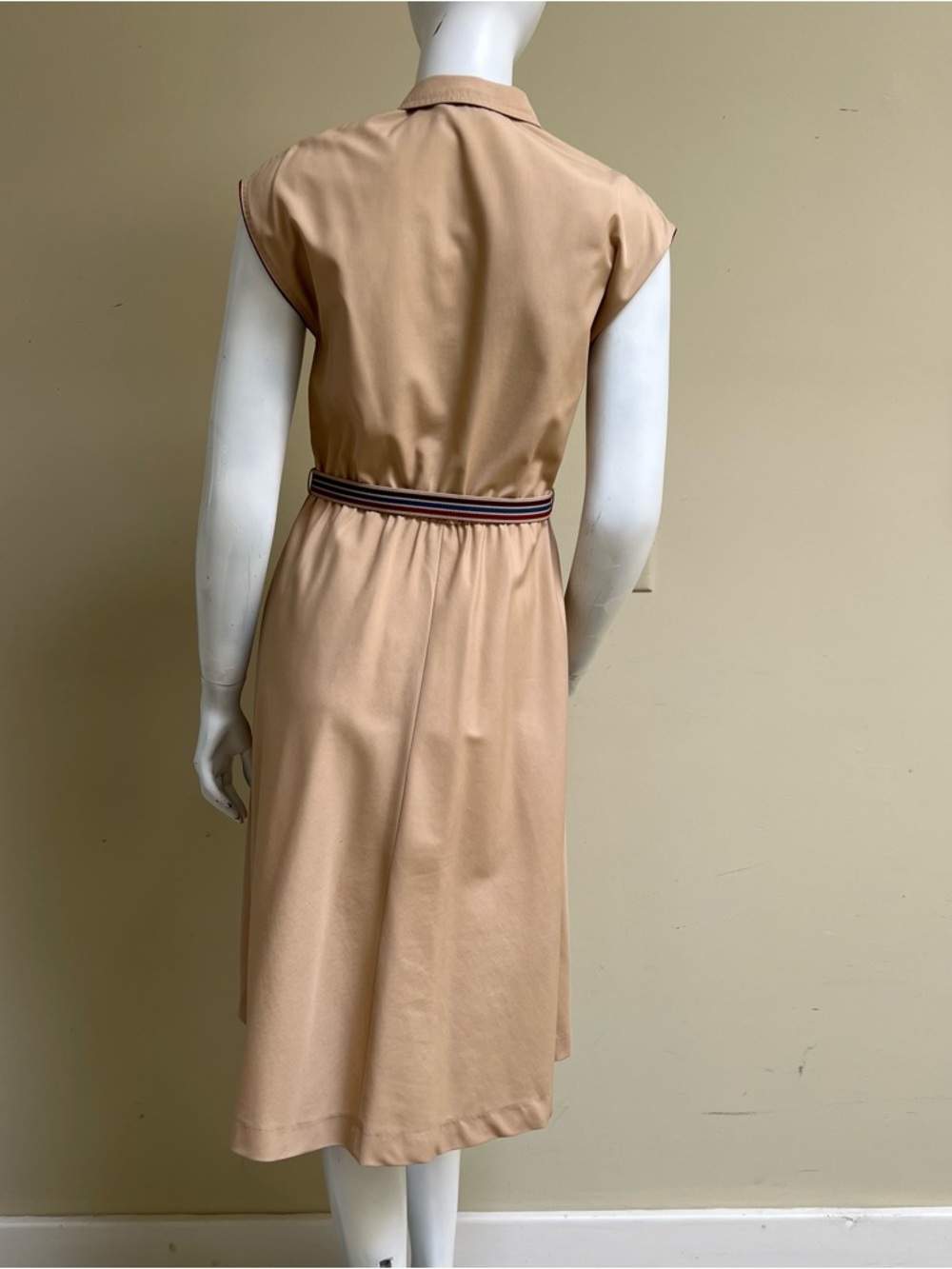 Vintage Sasson Khaki Dress - Picture 3 of 12